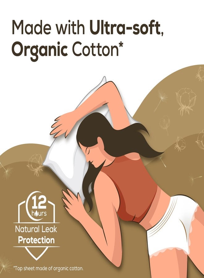 Evereve Organic Cotton Period Panty for Girls & Women, (XL-XXL), 10 Pcs, 360 Degree Overnight Coverage, 100% Natural Comfort, High Absorbency for Heavy Flow, Maternity Postpartum Disposable Panty - Image 4